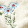 Lainage manteau peluche et broderie florale – blanc,  thumbnail number 3