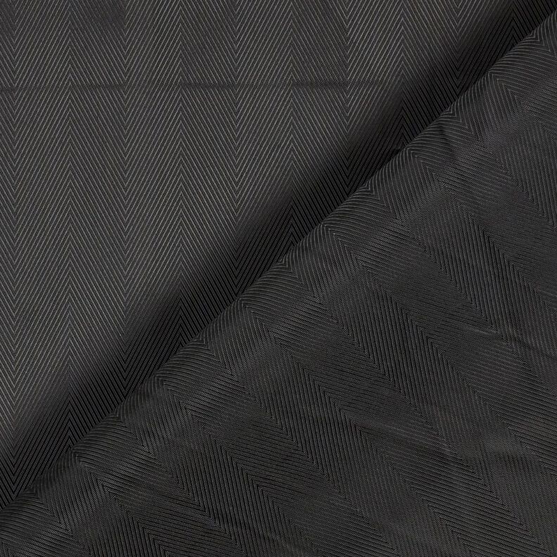 Tissu de doublure Jacquard Chevrons – noir,  image number 4