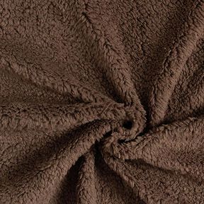 Fourrure synthétique Tissu peluche – chocolat, 
