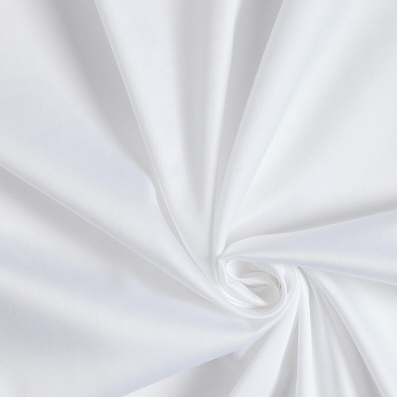 Satin de coton Uni – blanc,  image number 1