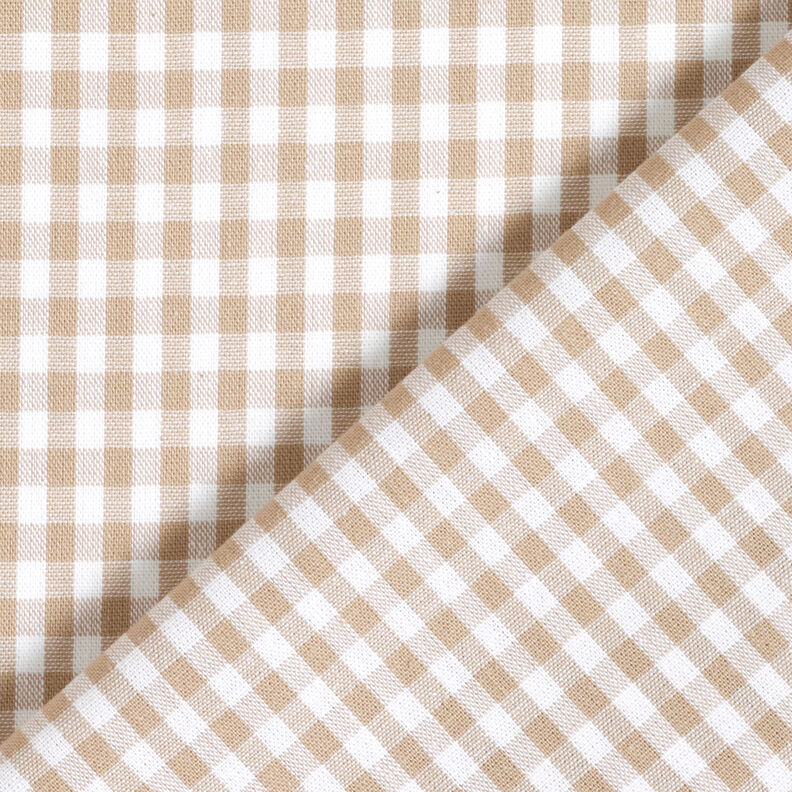 Tissu en coton Vichy à carreaux 0,5 cm – anémone/blanc,  image number 4
