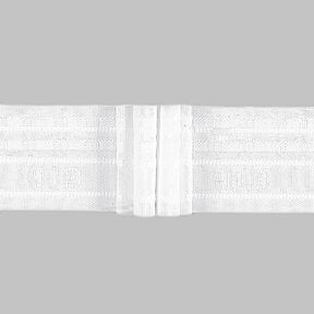 Ruban plissé 4x, 50 mm – blanc | Gerster, 