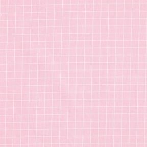Tissu en coton Cretonne Carreaux en grille – rose clair, 