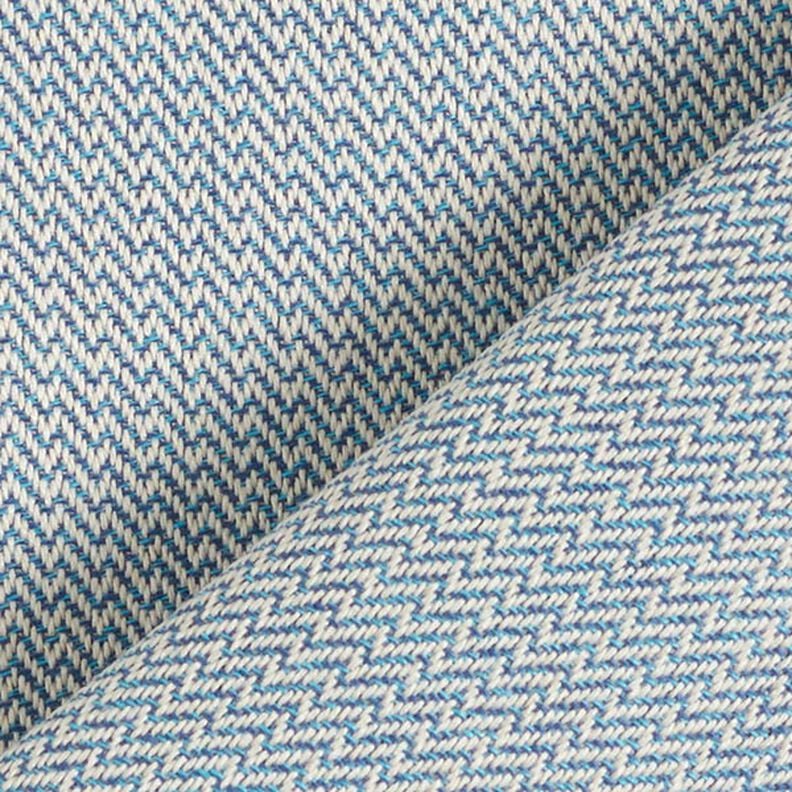 Tissus pour l’extérieur Jacquard Petit zigzag – bleu marine,  image number 5