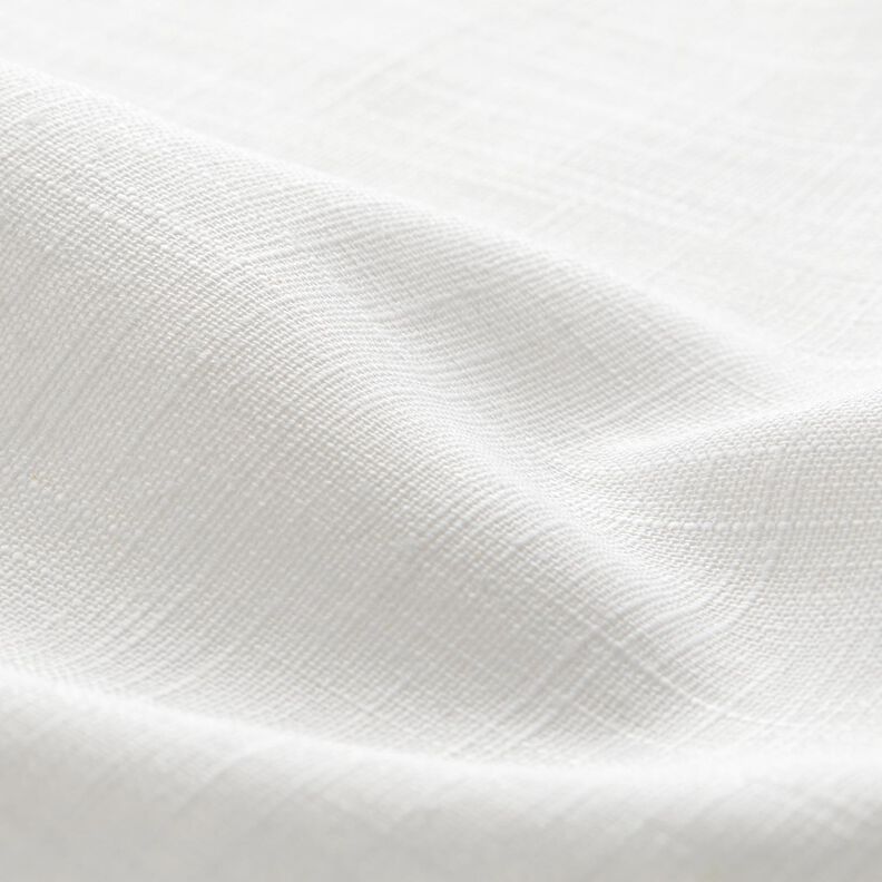 Tissu de lin en ramie mélangée medium – blanc,  image number 2