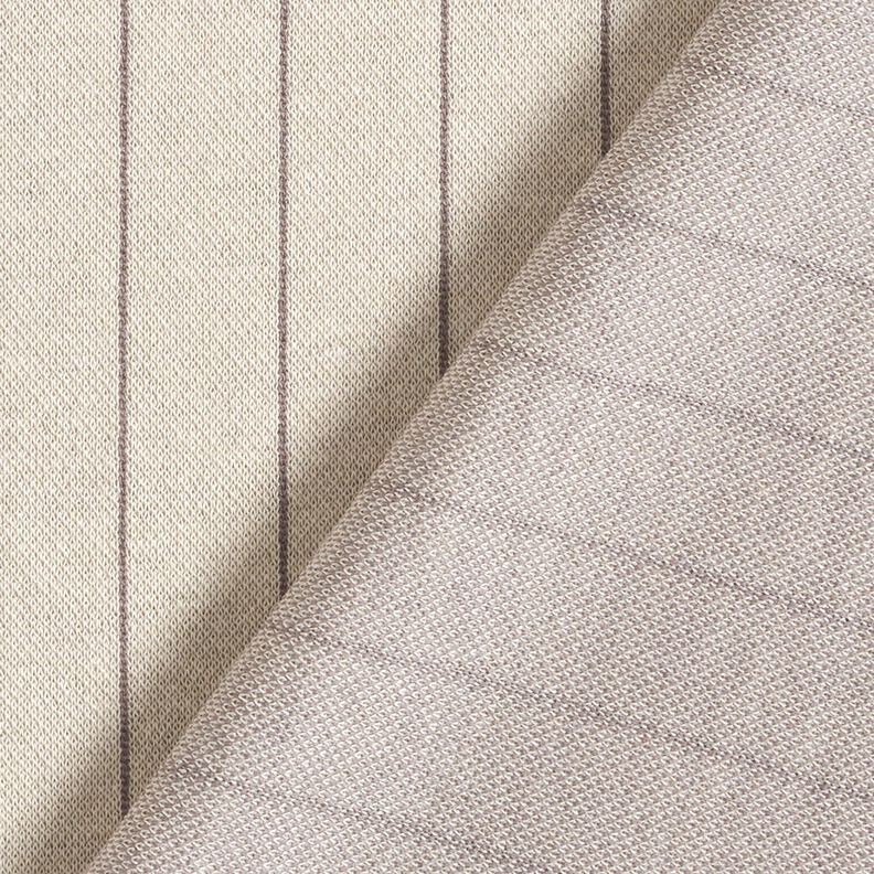 Jacquard tricoté à fines rayures – beige/marron foncé,  image number 4