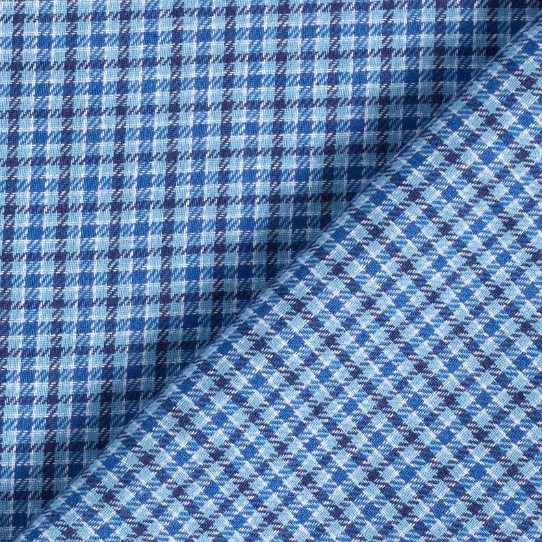 Flanelle Prince de Galles coloré – bleu jean,  image number 4