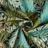 Tissu de décoration Jacquard Feuilles de la jungle – noir/vert,  thumbnail number 3