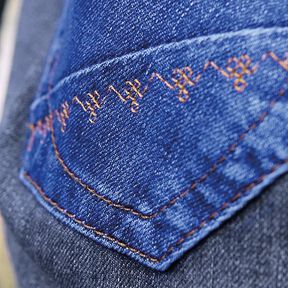 Ensemble de fils à coudre denim avec 5 aiguilles à coudre pour jeans [ 100m | 8 Pièces ] | Gütermann, 