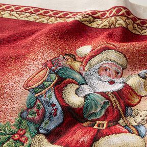 Tissu de décoration pièce Gobelin Père Noël – carmin, 