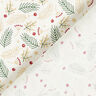 Tissu en coton Popeline Branches et baies – écru/or,  thumbnail number 4