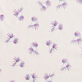 Jersey coton Branches Imprimé feuille – rosé, 