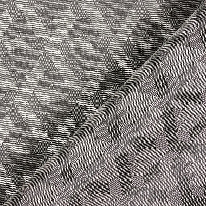 Tissu de doublure Jacquard Formes géométriques – gris,  image number 4