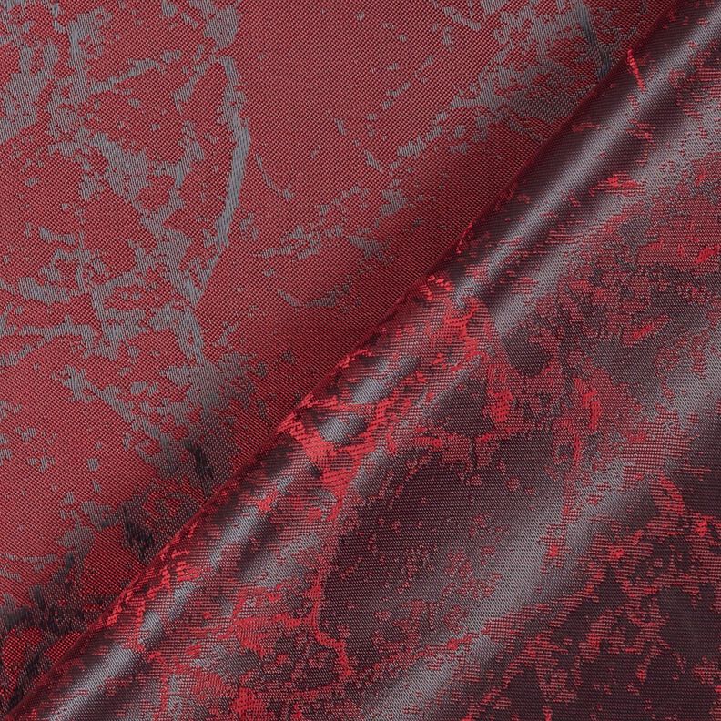 Tissu de doublure Jacquard Marbré – rouge bordeaux,  image number 4