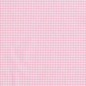 Tissu en coton Vichy à carreaux 0,2 cm – rose/blanc, 