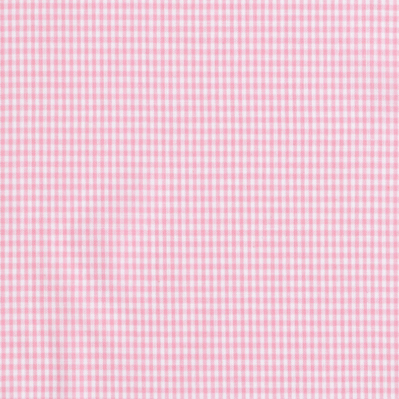 Tissu en coton Vichy à carreaux 0,2 cm – rose/blanc,  image number 1