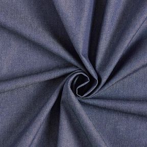 Chambray coton aspect jean – bleu nuit, 