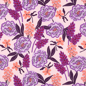 Popeline coton Fresh Flowers | Nerida Hansen – lilas pastel, 
