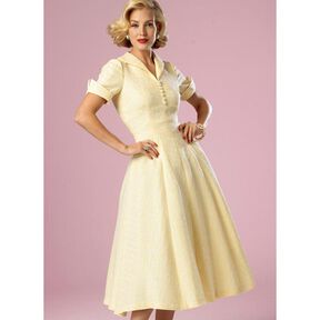 Robe Vintage 1952, Butterick 6018|40 - 48, 