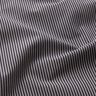 Tissu pour chemise à rayures verticales – noir/gris,  thumbnail number 2