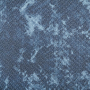 Tissu chambray matelassé Ancre en batik – bleu jean, 