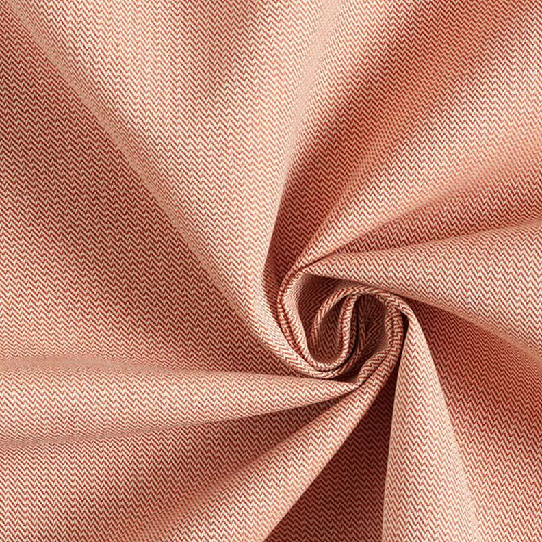 Tissus pour l’extérieur Jacquard Petit zigzag – terre cuite,  image number 1