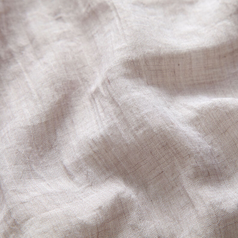 Voile mélangé froissé – gris brume,  image number 2