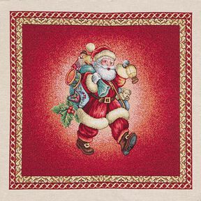 Tissu de décoration pièce Gobelin Père Noël – carmin, 