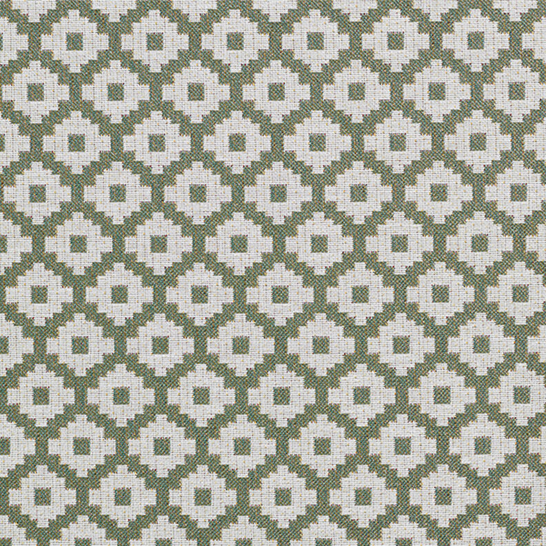 Tissu d'extérieur jacquard Losanges – olive,  image number 1