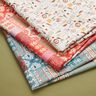 Tissu en coton Cretonne Patchwork floral – bleu,  thumbnail number 5