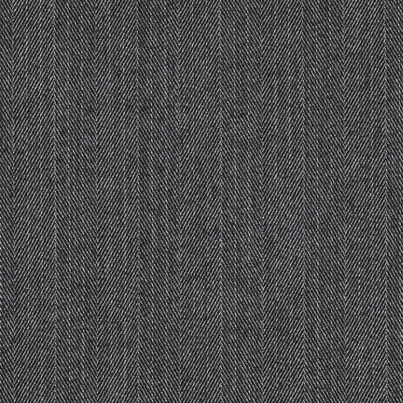 Mélange viscose Chevrons avec rayures pailletées – gris foncé,  image number 4