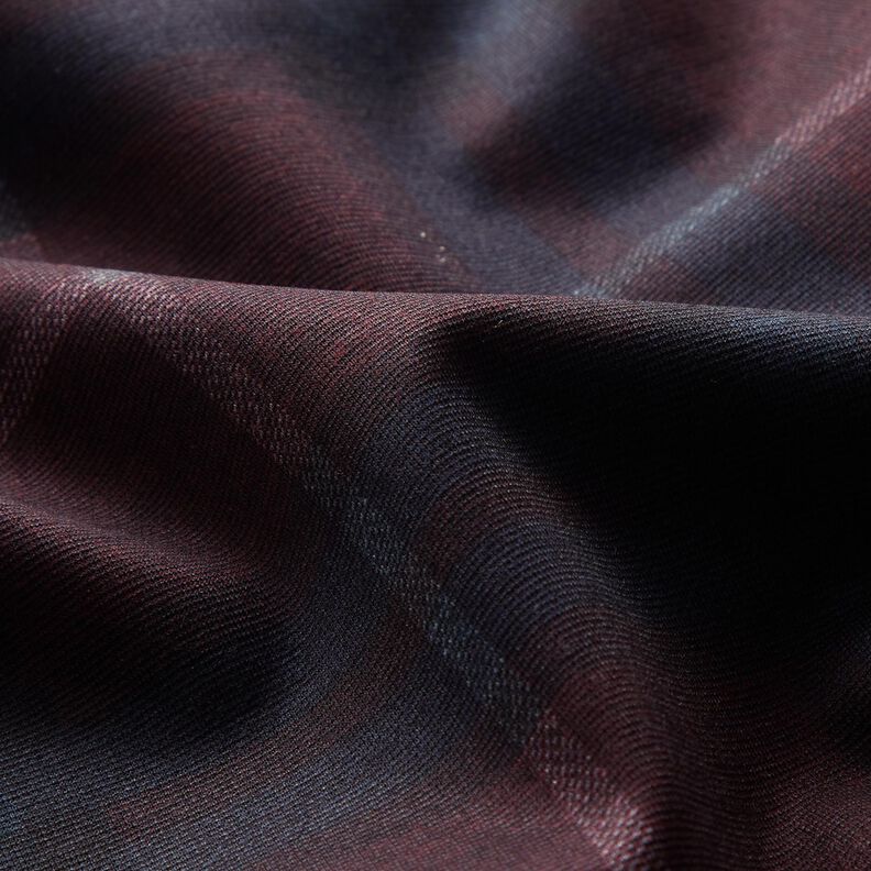 Jersey romanite Carreaux – bleu noir/merlot,  image number 2