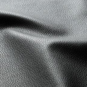 Tissu de revêtement Imitation cuir Léger gaufrage – noir, 