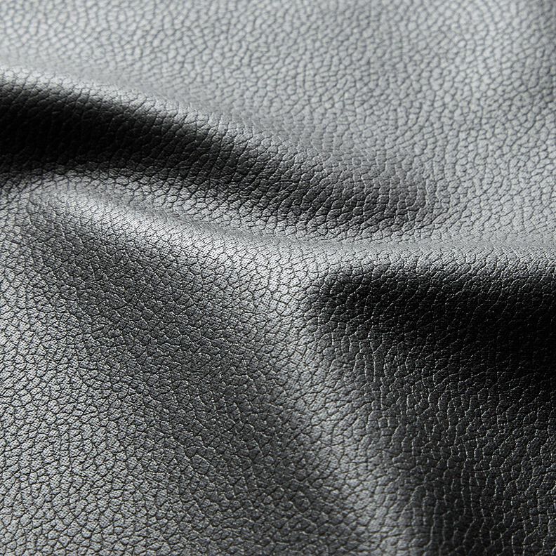 Tissu de revêtement Imitation cuir Léger gaufrage – noir,  image number 2