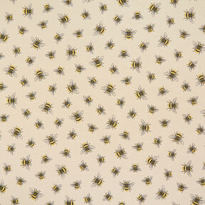 Tissu de décoration Gobelin Essaim d'abeilles – beige clair/jaune, 