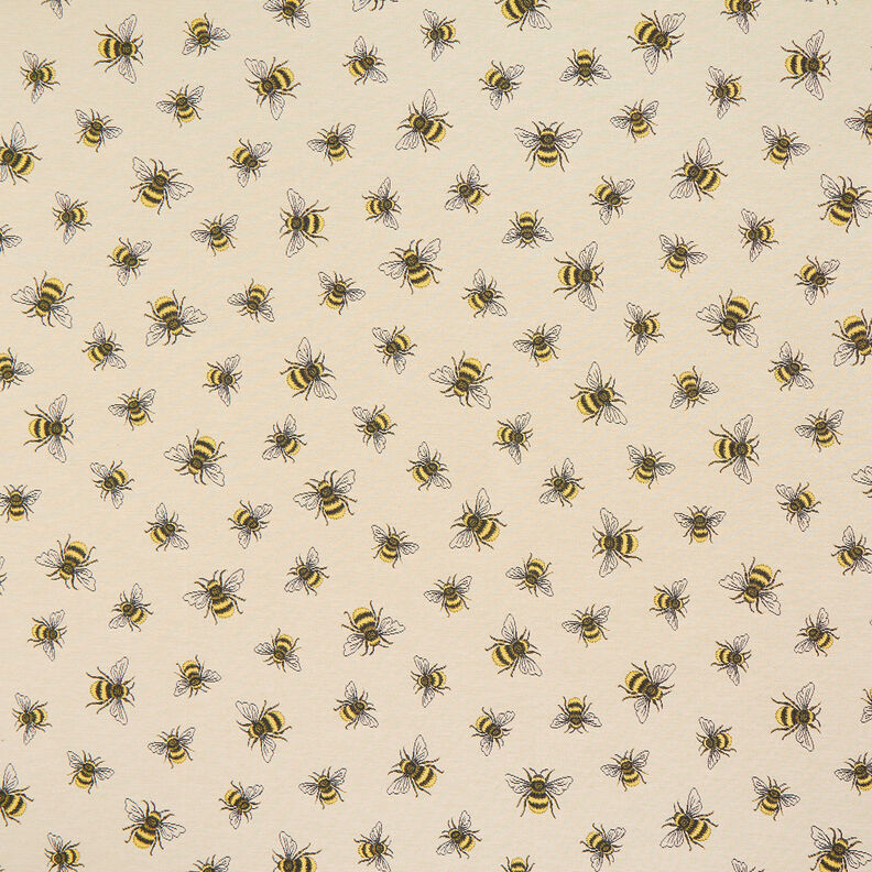 Tissu de décoration Gobelin Essaim d'abeilles – beige clair/jaune,  image number 1