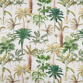 Tissu d’extérieur Canvas palmiers – nature/olive clair, 