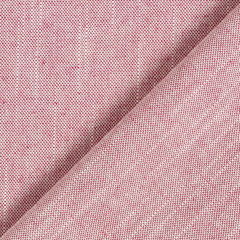 Tissu de décoration Semi-panama Structure légère – rouge foncé/beige clair,  image number 4