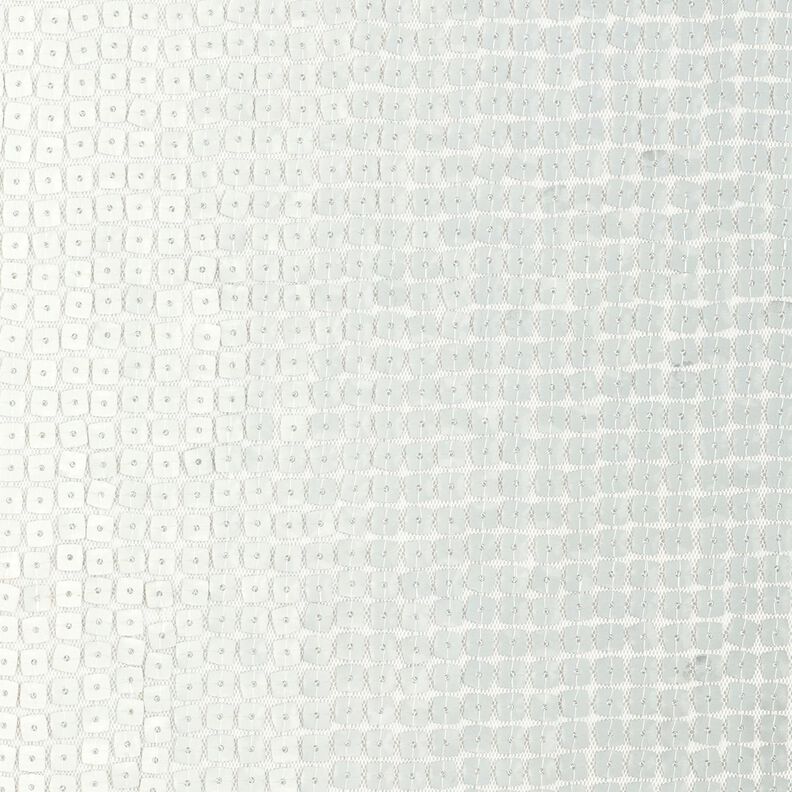 Tissu pailleté Carrés – argent métallisé,  image number 1