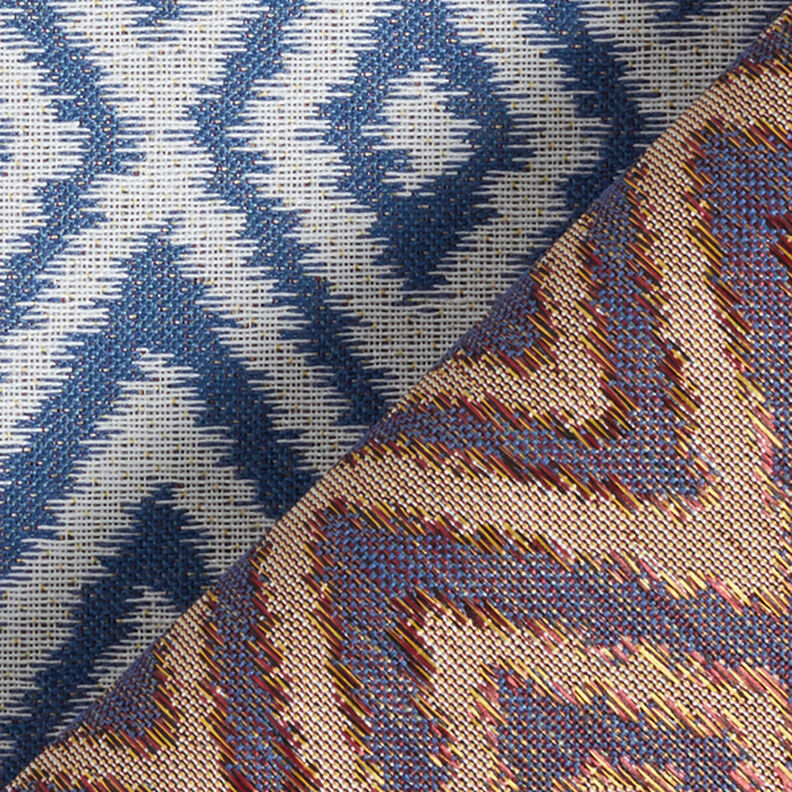 Tissu d'extérieur jacquard Ethno – bleu,  image number 4