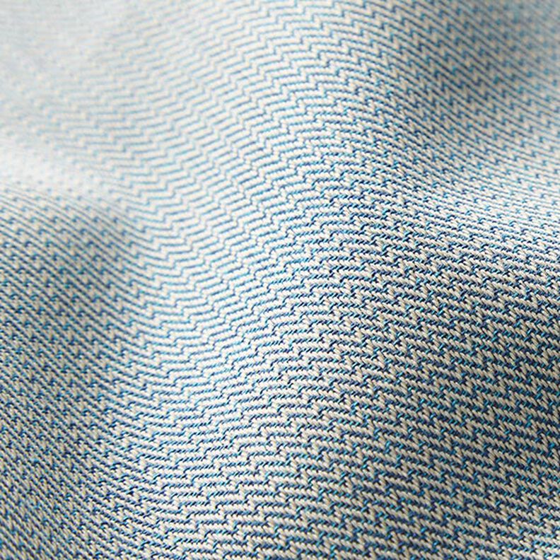 Tissus pour l’extérieur Jacquard Petit zigzag – bleu marine,  image number 3