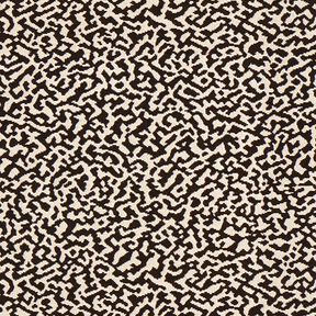 Tissu d’ameublement Jacquard Motif léopard abstrait, grand – noir/sable, 