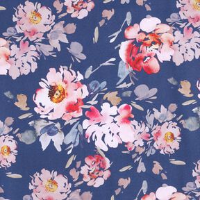 Softshell Fleurs – indigo/rose, 