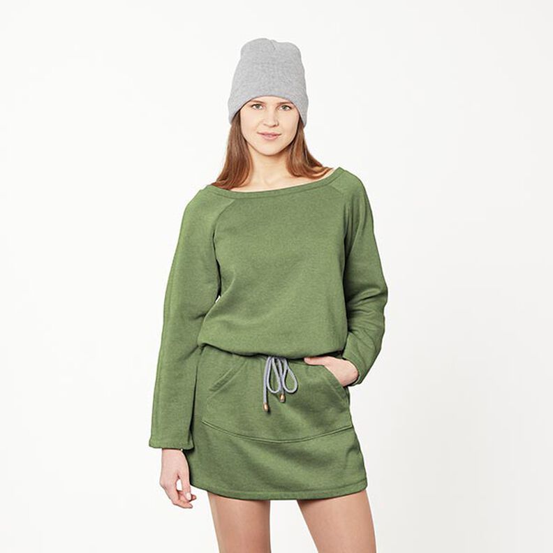 Sweatshirt gratté – olive,  image number 7