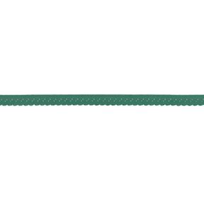 Bande à border élastique Dentelle [12 mm] – vert genévrier, 