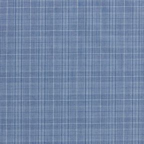 Tissu pour chemise à carreaux fins – blanc/bleu jean, 