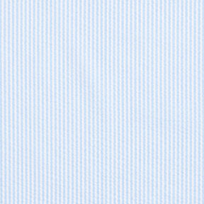 Seersucker Mélange coton à rayures – bleu clair/écru, 