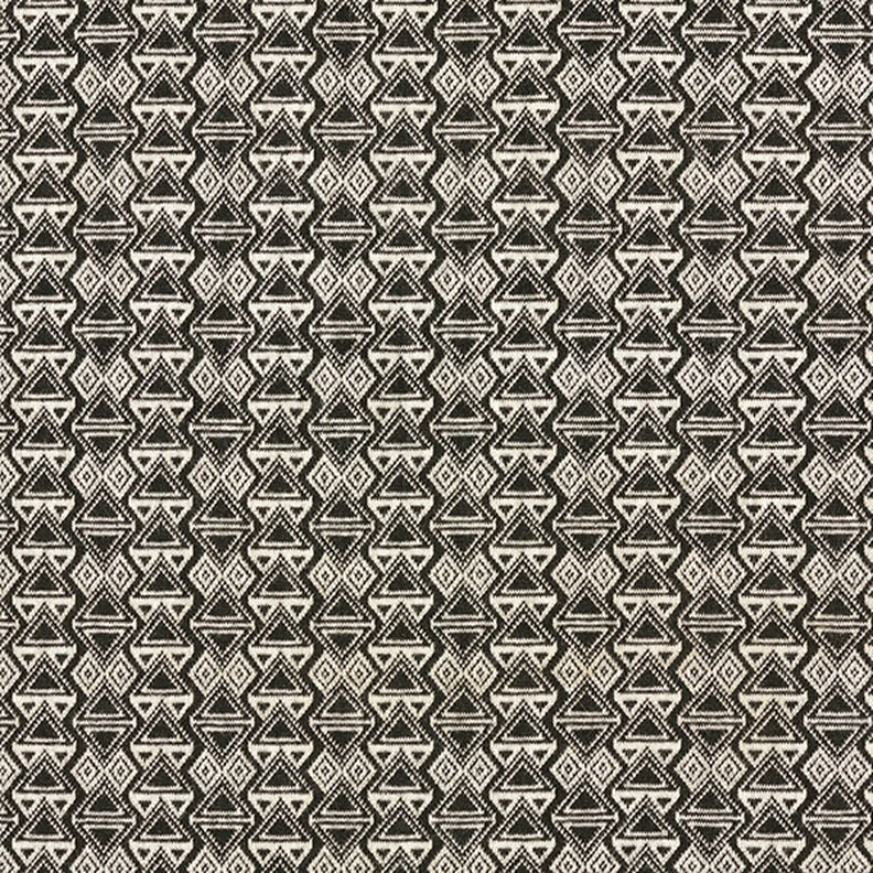 Maille jacquard Triangles – noir/blanc,  image number 1