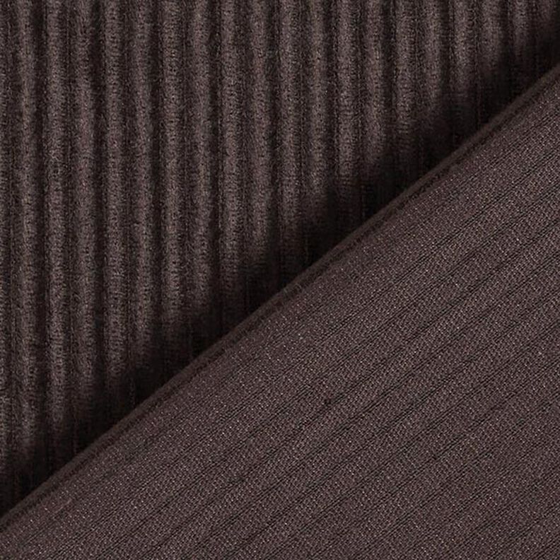 Velours côtelé stretch en coton-viscose mélangé, uni – marron noir,  image number 4