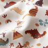 Tissu en coton Cretonne dinosaures – écru/marron,  thumbnail number 2